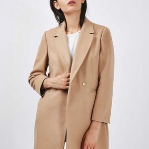TopShop Double Breasted Pea Coat with Gold Hardware NWOT